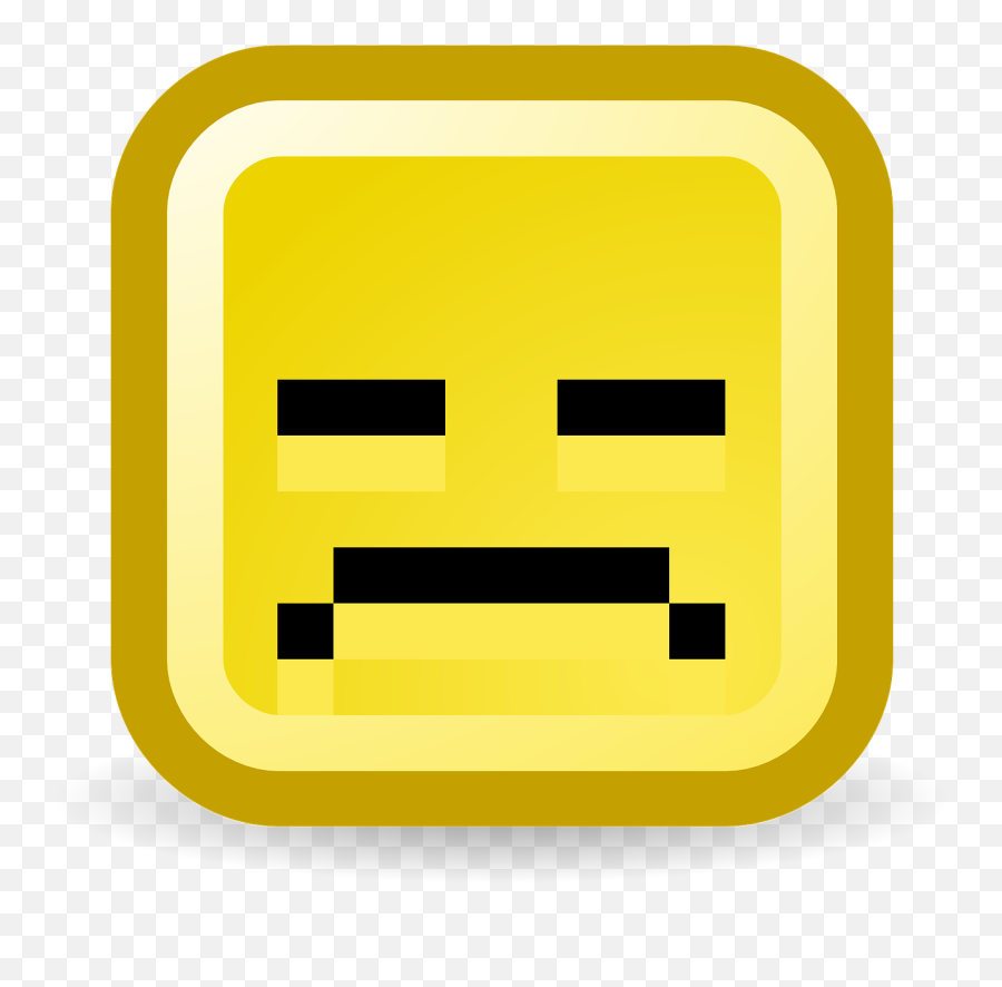 Unhappy Sad Smiley Computer Pixelated - Pixelated Sad Face Emoji,Pig Emoji