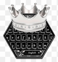 Diamond Silver Crown Keyboard Theme - Silver Emoji,Crown Emoji Keyboard