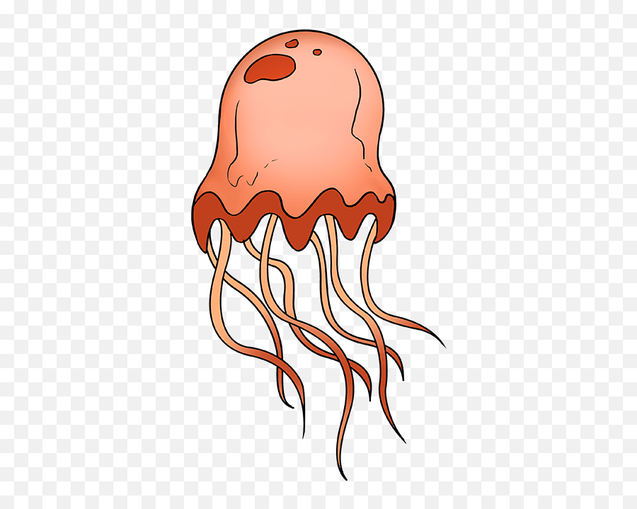 How To Draw A Jellyfish - Drawing Jellyfish Emoji,Jellyfish Emoji