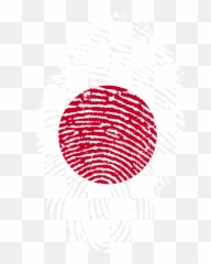 Japan Flag Fingerprint Country Pride - Transparent Japanese Sun Png Emoji,Pride Flag Emojis