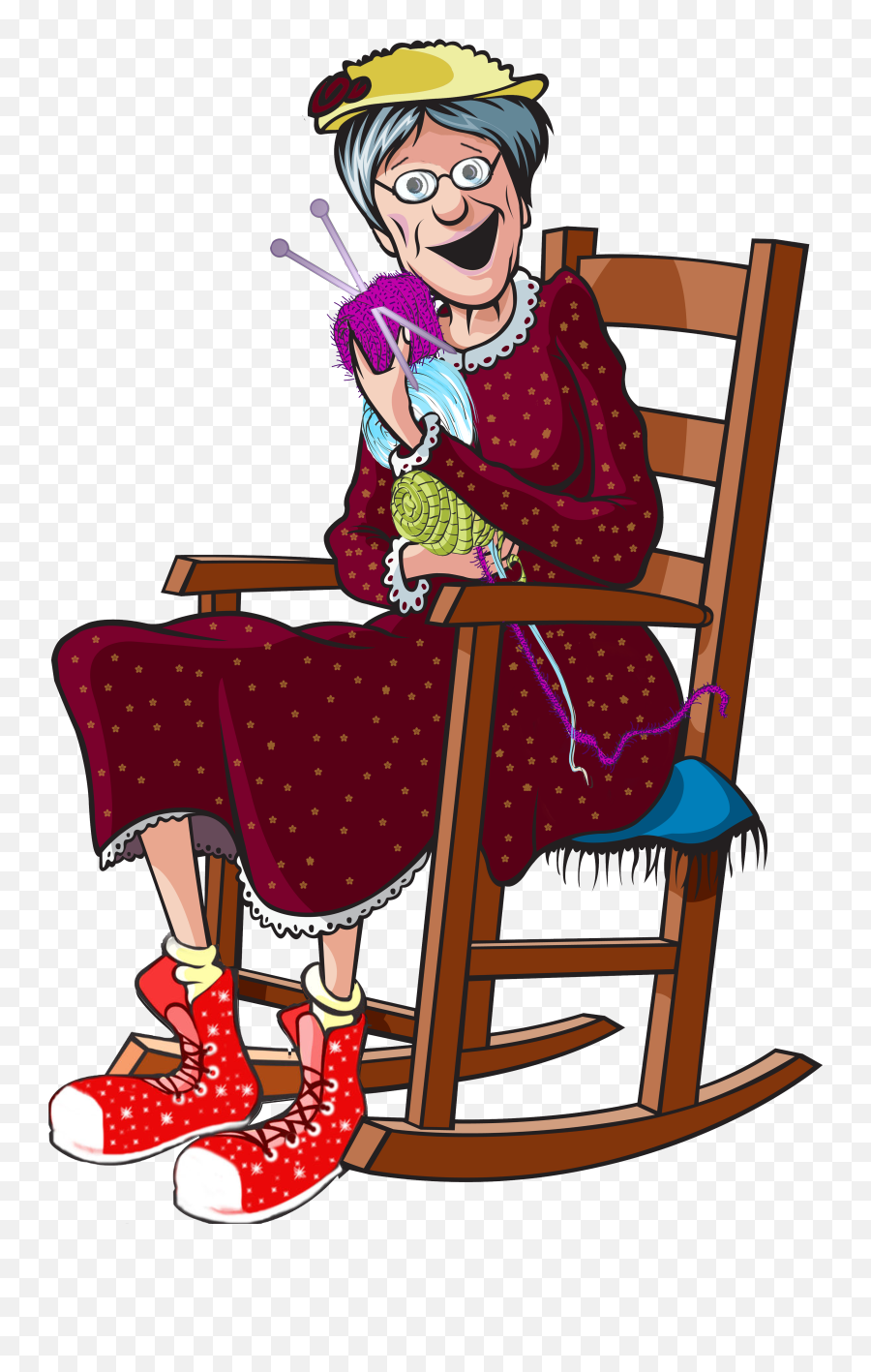 Grandma Clipart Grandma And Me Grandma Grandma And Me - Lady In Rocking Chair Clipart Emoji,Granny Emoji
