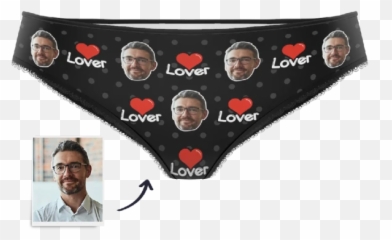 Womens Custom Face Underwear - Culotte Personnalisée Emoji,Panties Emoji