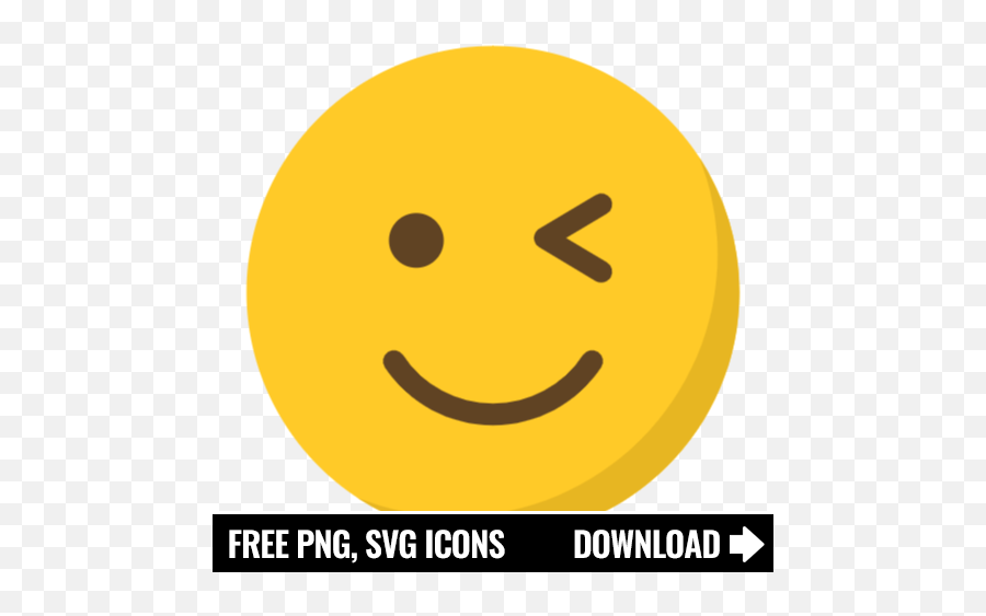 Free Wink Icon Symbol Download In Png Svg Format - Happy Emoji,Winking Kiss Emoji