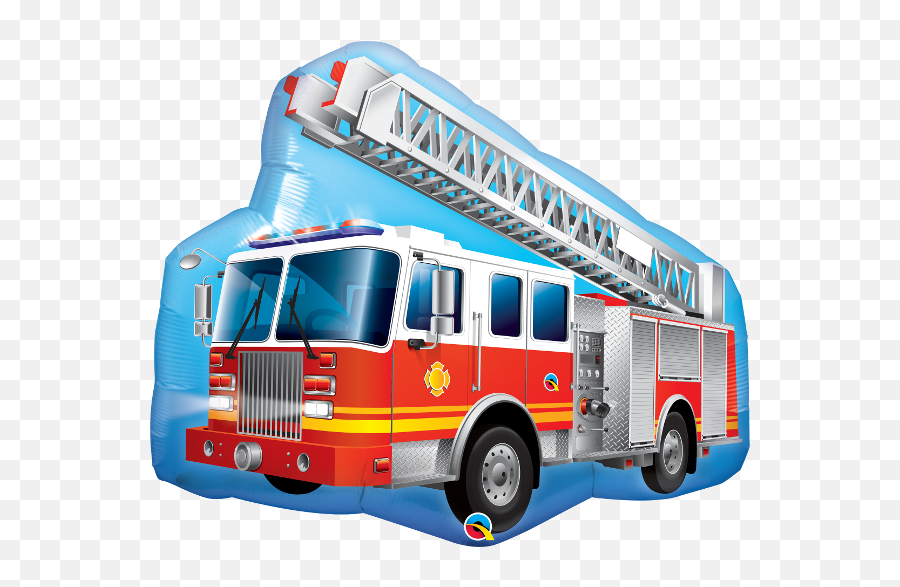 Fire Truck U0026 Firefighter Party Supplies Party Supplies - Birthday Background Fire Truck Emoji,Fire Truck Emoji