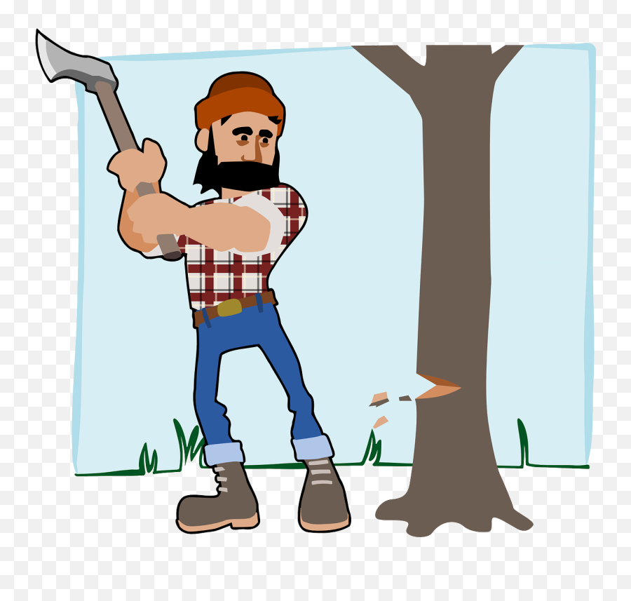 Seznamování Svobodných Matek - Man Cutting Tree Clipart Emoji,Emoji Dabing