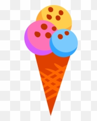 Picture - Colorful Ice Cream Clipart Emoji,Cone Emoji