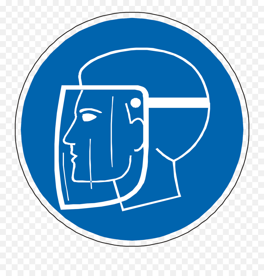 Eye Protection Face Mask Blue - Eye And Face Safety Symbol Emoji,Ski Mask Emoji