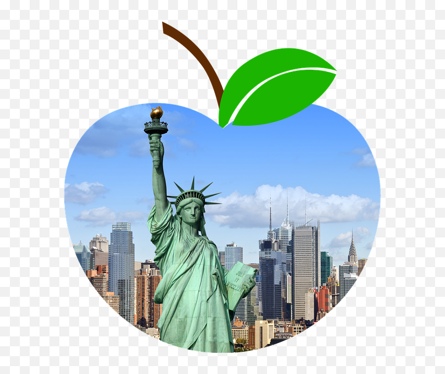Apple New York Ny Manhattan The - Statue Of Liberty Emoji,Apples New Emojis