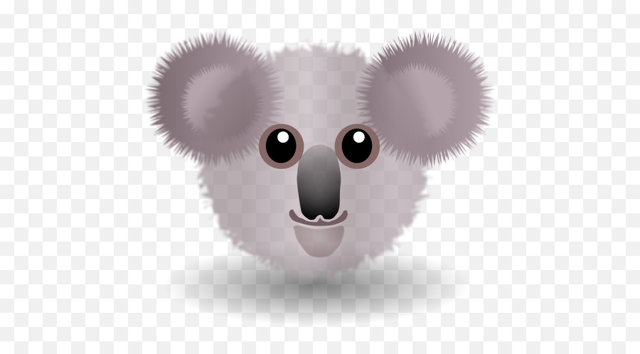Cute Koala Bear Head Vector Clip Art - Cartoon Koala Face Emoji,Bear Hug Emoji