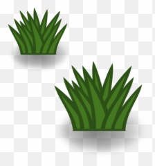 Two Grass Bushes - Grass Clipart Black And White Emoji,Pot Leaf Emoji
