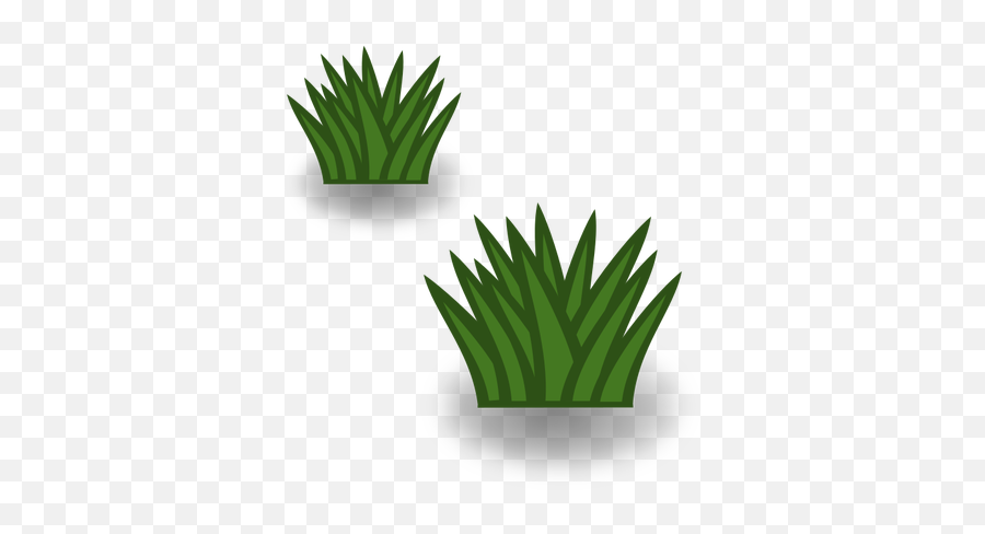 Two Grass Bushes - Grass Clipart Black And White Emoji,Pot Leaf Emoji