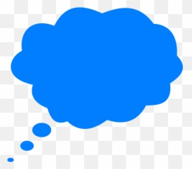 Cloud Clipart Balloon Cloud Balloon - Blue Thinking Bubble Emoji,Thought Cloud Emoji