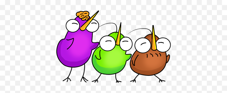 Kiwi Friends Stickers - Clip Art Emoji,Purple Squash Emoji