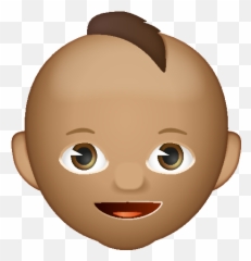 Emoji - Cartoon,Brown Baby Emoji