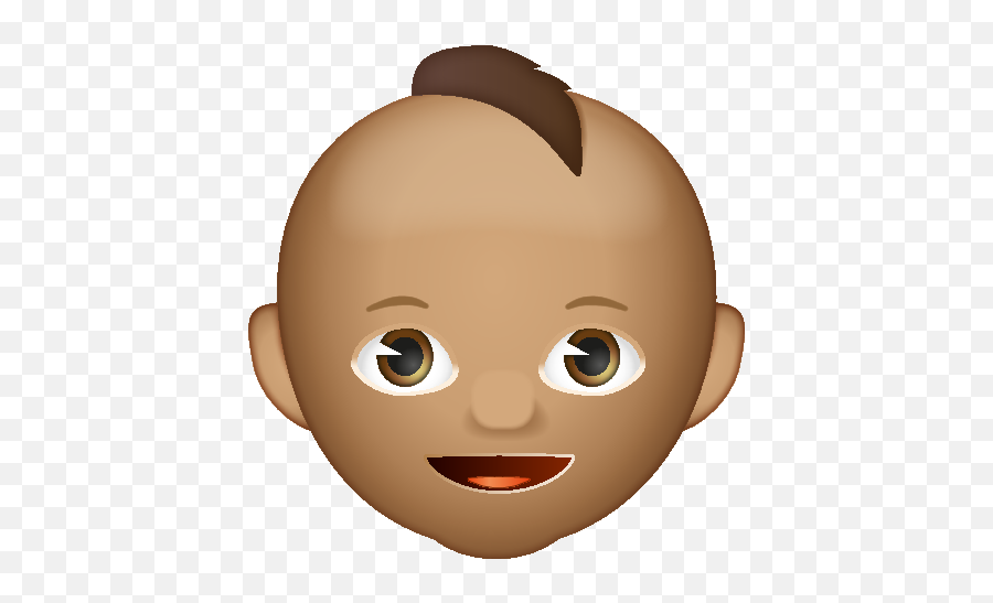 Emoji - Cartoon,Brown Baby Emoji