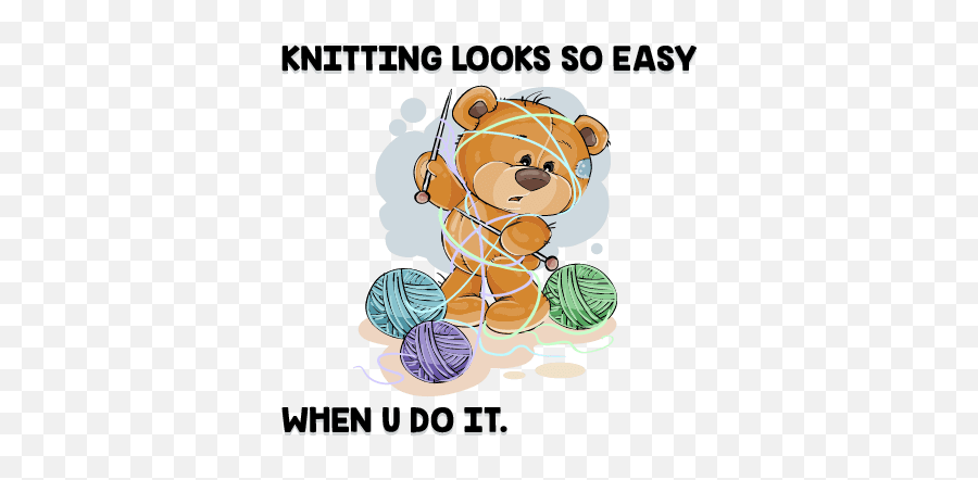Knitmoji World Emojis - Clipart Of Bear Kntitting,Knitting Emoji Android