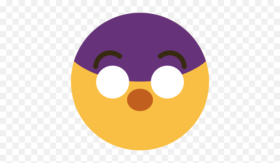 Emoji Emotion Face Feeling Shocked Icon - Circle,Yellow And Purple Emoji