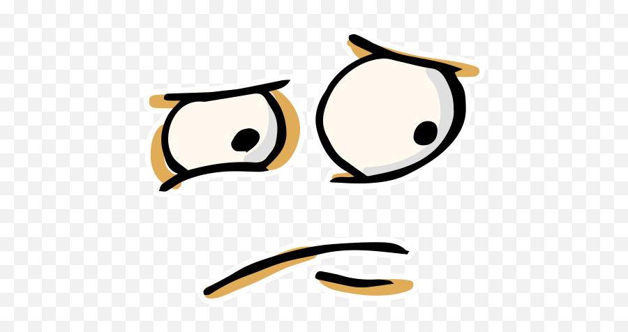 Face Angry Sad Eyes Emoji Freetoedit - Clip Art,Eyes Emoji