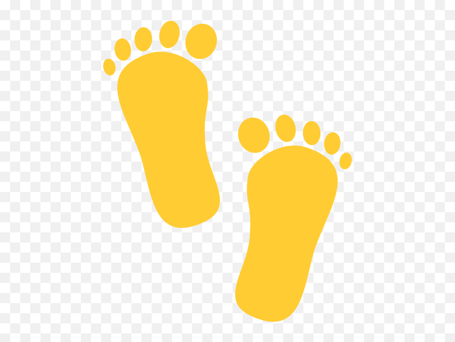 Library Of Yellow Foot Prints Jpg Royalty Free Download Png - Yellow Foot Print Emoji,Foot Emoji