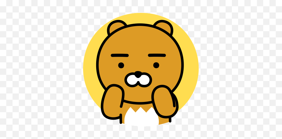 Top Lion Stickers For Android Ios - Kakao Friends Ryan Png Emoji,Lion Emoji