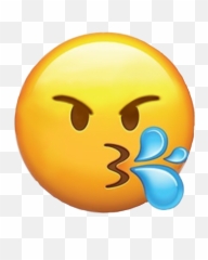 Trending Spit Stickers - Smiley Emoji