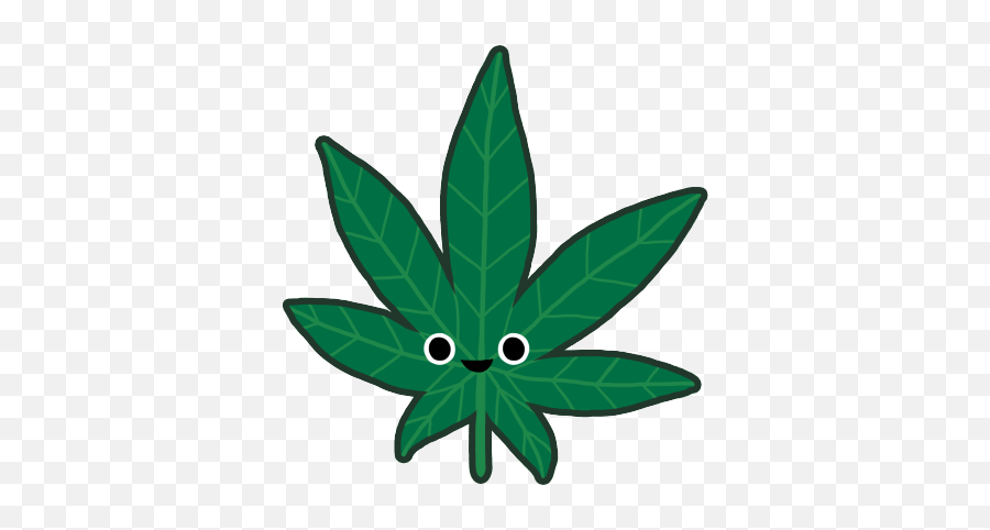 Smoking Weed Stickers - Transparent Weed Leaf Png Emoji,Emoji Weed