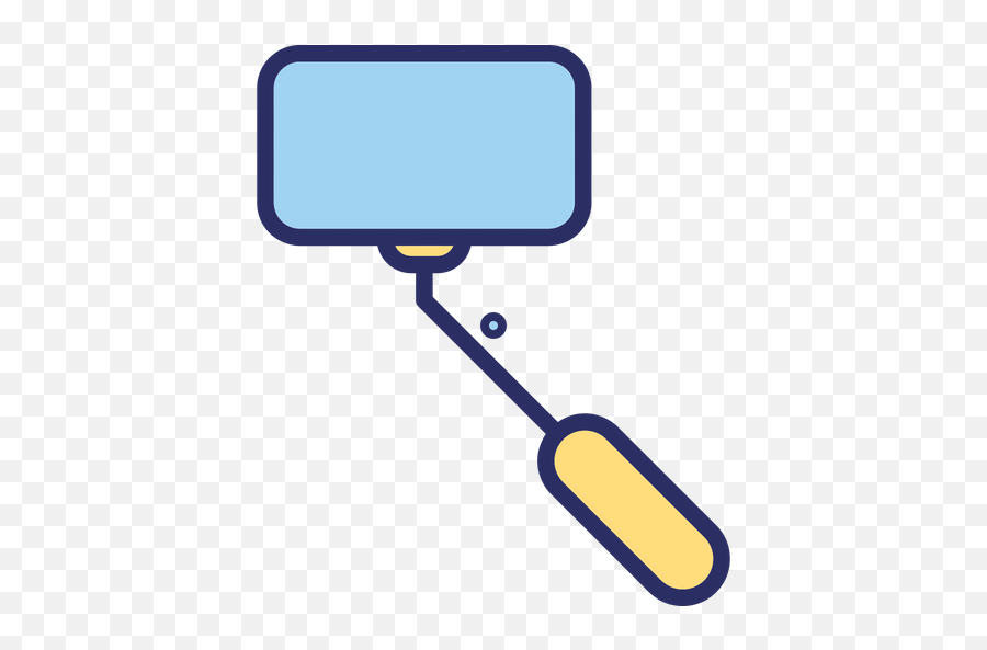 Selfie Stick Icon Of Colored Outline - Clip Art Emoji,Emoji Selfie Stick