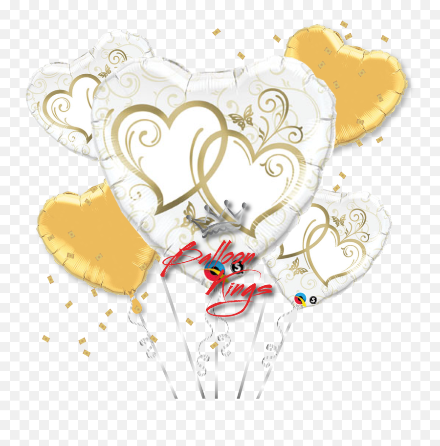 Entwined Gold Hearts Bouquet Emoji,Cloud Earth Emoji