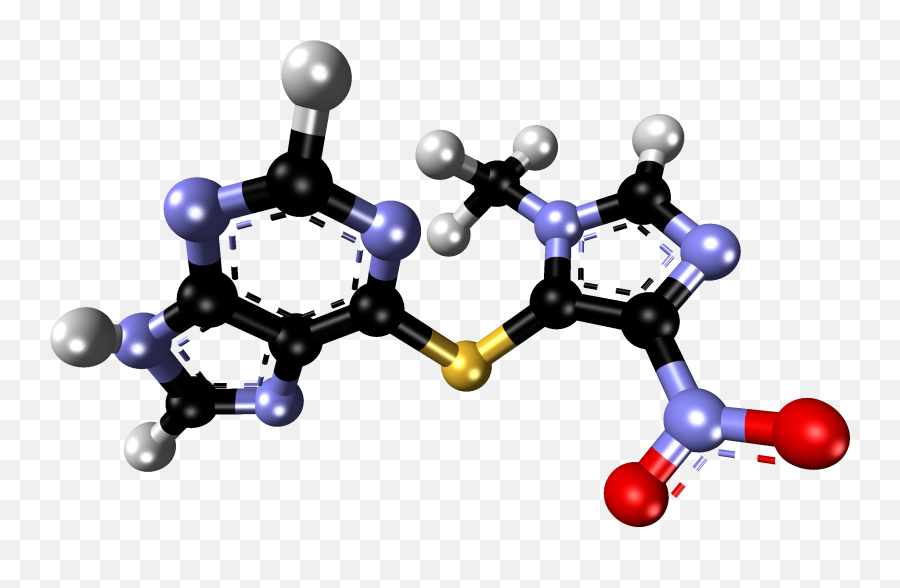 Azathioprine Xtal 1984 - Molecule Emoji,Chemistry Emoji