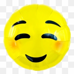 Blush Emoji Balloon - Happy,Blush Emoticon