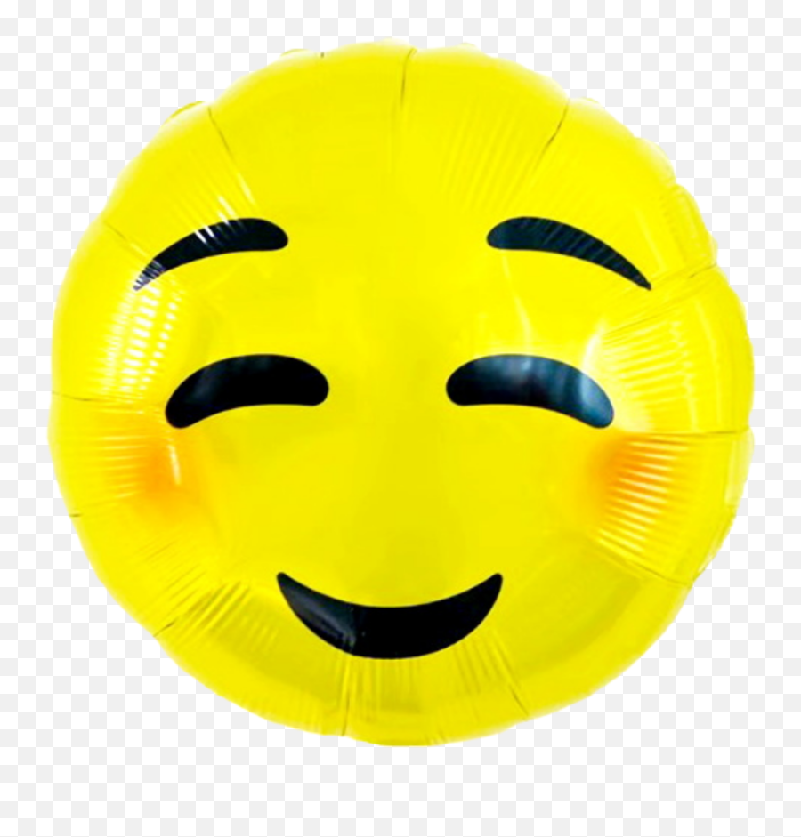 Blush Emoji Balloon - Happy,Blush Emoticon