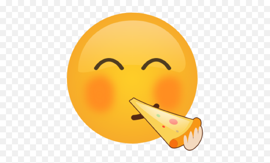 Emoji Emjoi Yellow Sticker - Happy,Emoji Eating