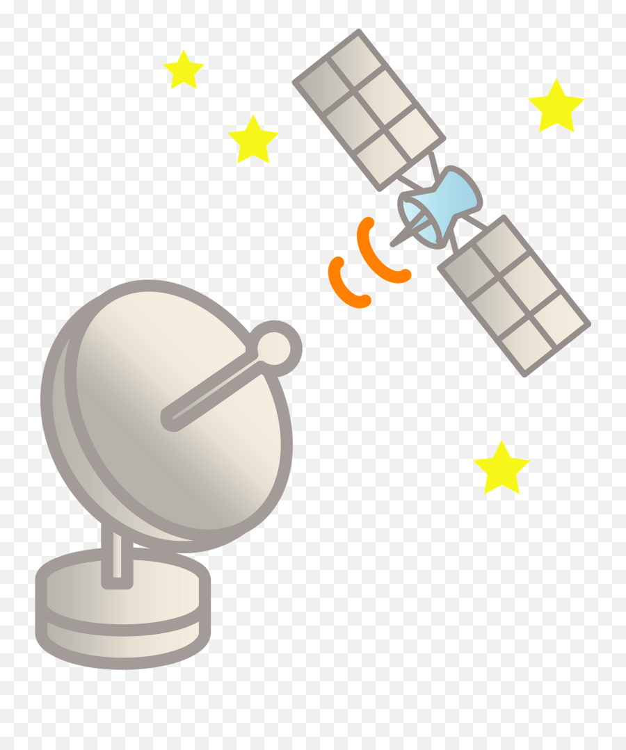 Satellite And Antenna Clipart - Satellite Clipart Emoji,Satellite Emoji
