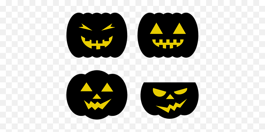 Halloween Pumpkin Emoticons - Scary Halloween Pumpkin Cartoon Emoji,Pumpkin Emoticons