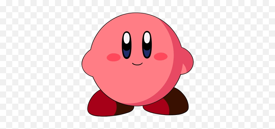 Kirby - Simple Video Game Characters Emoji,Kirby Thinking Emoji