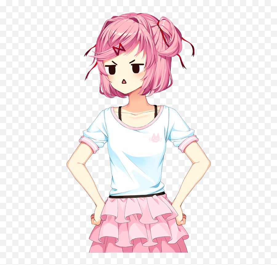 Justnatsuki - Angry Natsuki Sprite Emoji,Emoji Movie\