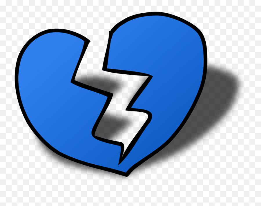 Needy - Transparent Blue Broken Heart Emoji,Divorce Emoji