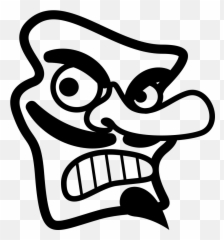 Emojione Bw 1f47a - Clip Art Emoji,Tooth Emoji