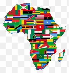 Africa Flag - African Map With Flags Emoji,Confederate Flag Emoji
