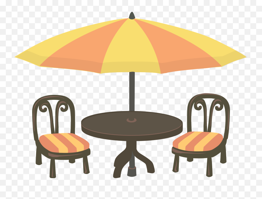 Outdoor Cafe Seating Vector Clipart - Patio Clip Art Emoji,Rosie The Riveter Emoji