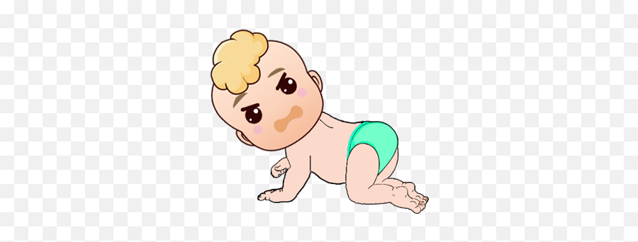 The Baby Boss Emoji Sticker Pack - Cartoon,Crawling Emoji