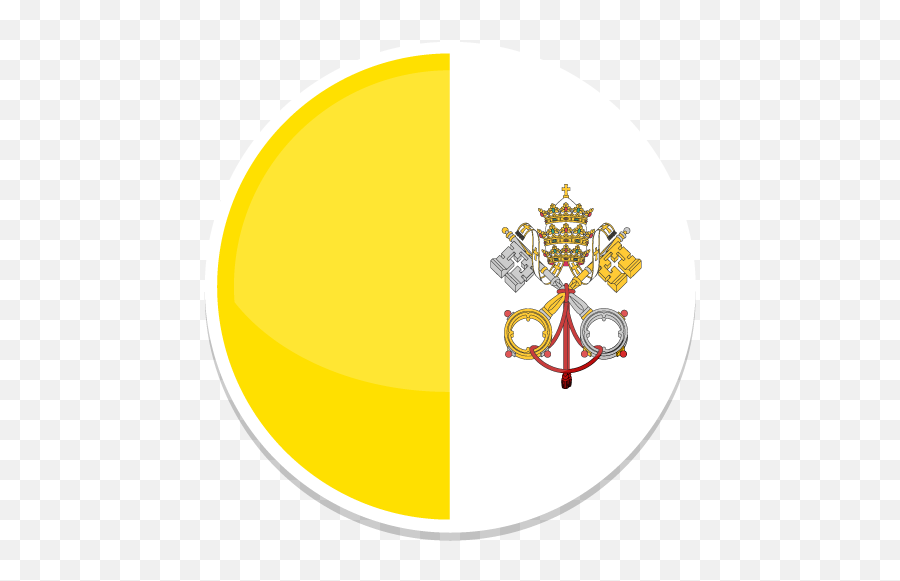 Vatican City Icon - Vatican City Flag Circle Emoji,Vatican Flag Emoji