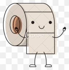 Toilet Cartoon Png Picture - Simple Cartoon Toilet Paper Emoji,Toilet Paper Emoji