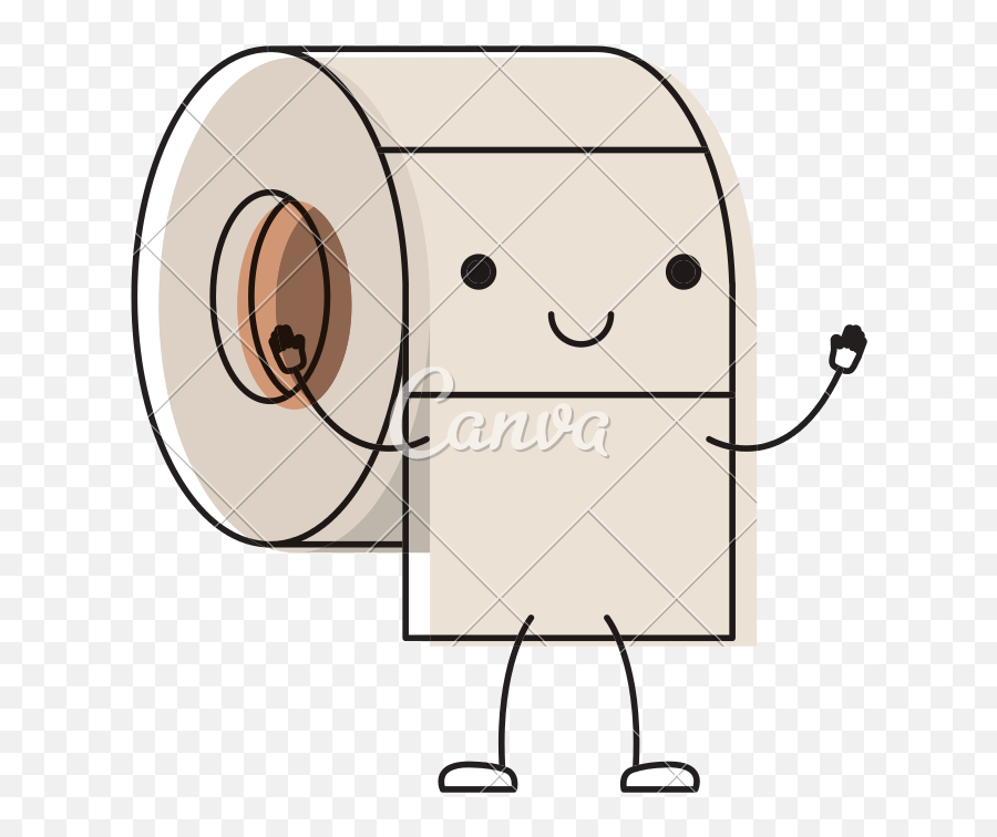 Toilet Cartoon Png Picture - Simple Cartoon Toilet Paper Emoji,Toilet Paper Emoji