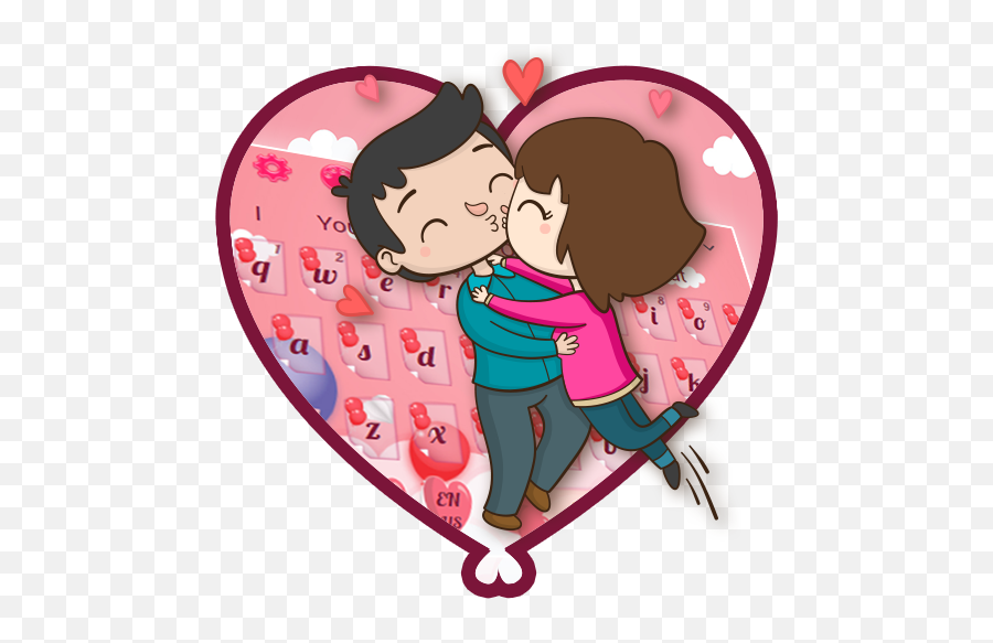 Pink Valentine Day Keyboard - Love Emoji,Valentine's Day Find The Emoji