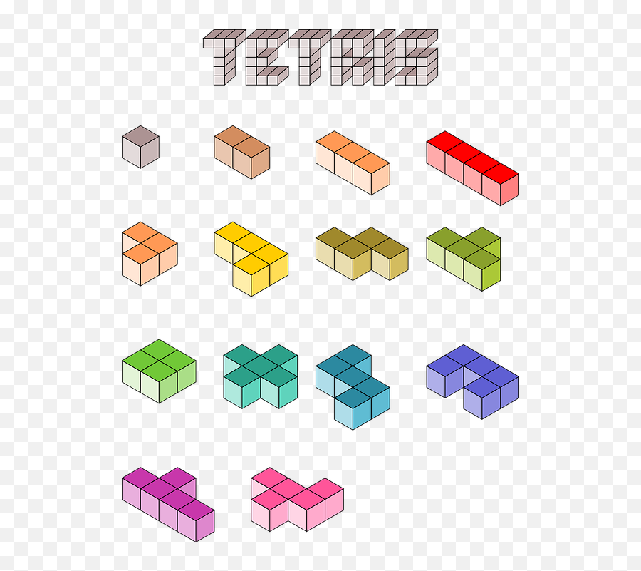Free Vector Graphic - 3d Tetris Emoji,Notebook Emoji Game