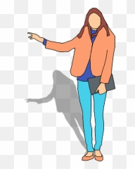 Female Stopping A Taxi Orange - Png Emoji