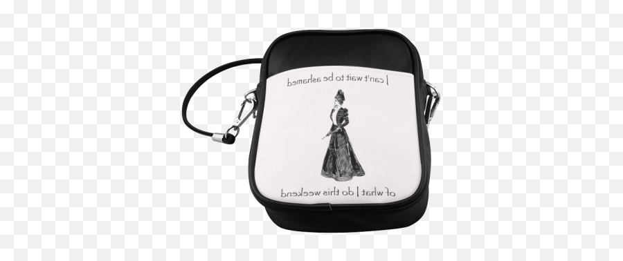 Funny Attitude Vintage Sass I Canu0027t Wait To Be Ashamed Of What I Do This Weekend Sling Bag Model 1627 Id D86216 - Messenger Bag Emoji,Ashamed Emoji