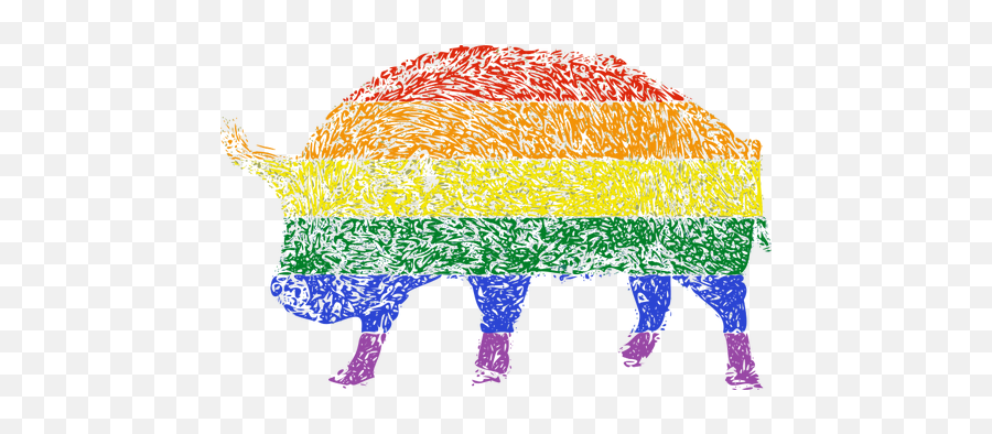 Gay Bull Vector Illustration - Lgbt Emoji,Pride Flag Emojis
