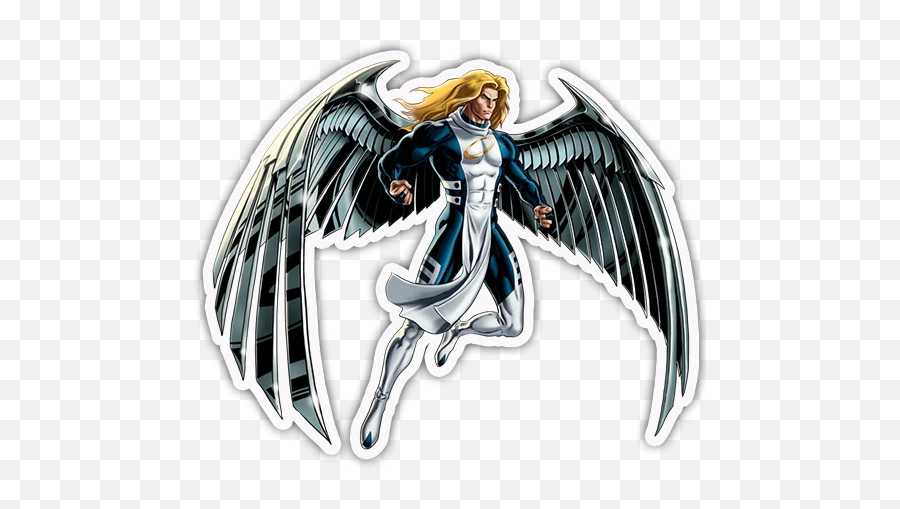 X - Men Stickers For Telegram Archangel Marvel Emoji,X Arms Emoji
